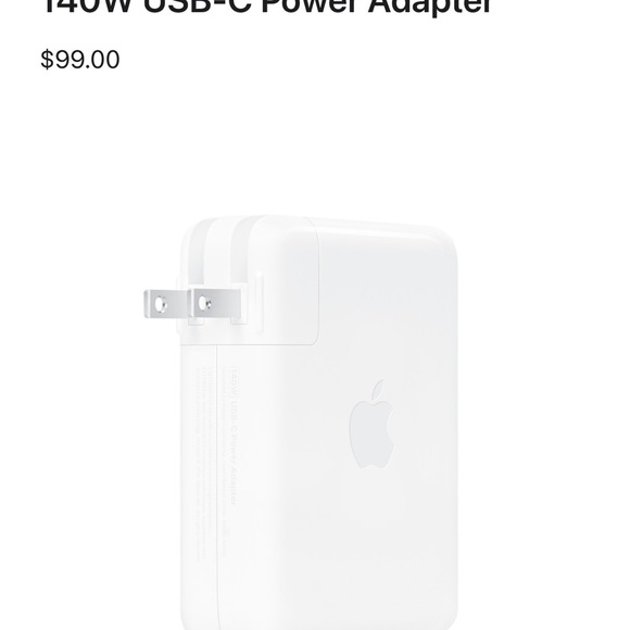 Apple Mac 140W USB-C Power Adapter with 2m USB-C to MagSafe 3 cable, Model A2452 - Picture 6 of 9